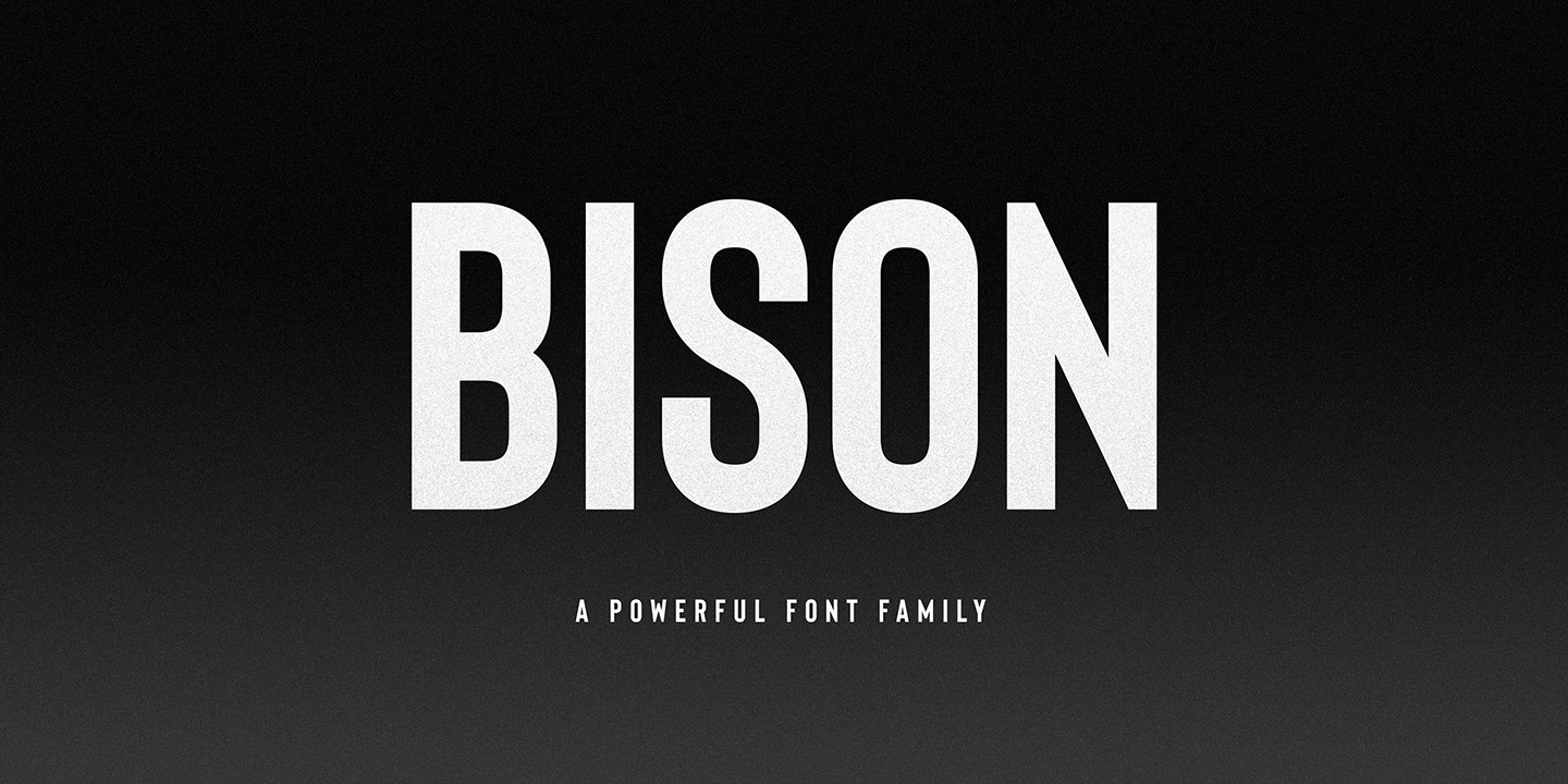 Шрифт Bison